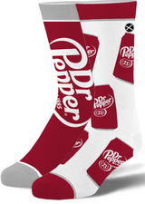 DR. PEPPER Soda Men’s Split Crew Socks ODD SOX Brand - Novelty Socks And Slippers