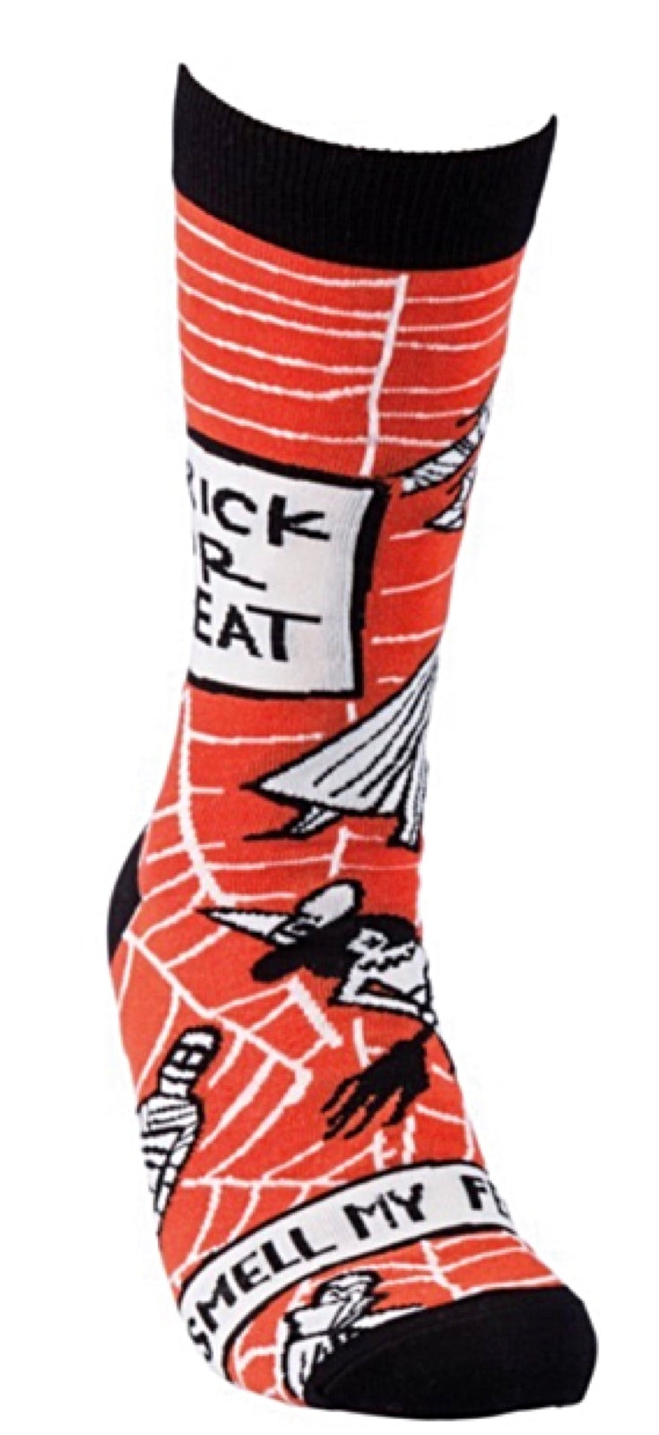 Primitives by Kathy Unisex Halloween ‘TRICK OR TREAT SMELL MY FEET' Socks - Novelty Socks for Less