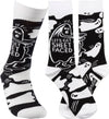 LET’S GET SHEET FACED Adult Unisex Halloween Socks Primitives By Kathy Brand - Novelty Socks And Slippers