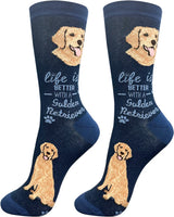 GOLDEN RETRIEVER Dog Adult Unisex Socks By E&S Pets Choose Style