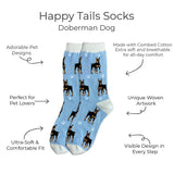 DOBERMAN Dog Adult Unisex Socks By E&S Pets Choose Style