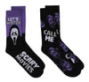 SCREAM The Movie Men’s 2 Pair Of Halloween Socks ‘Let’s Watch Scary Movies’