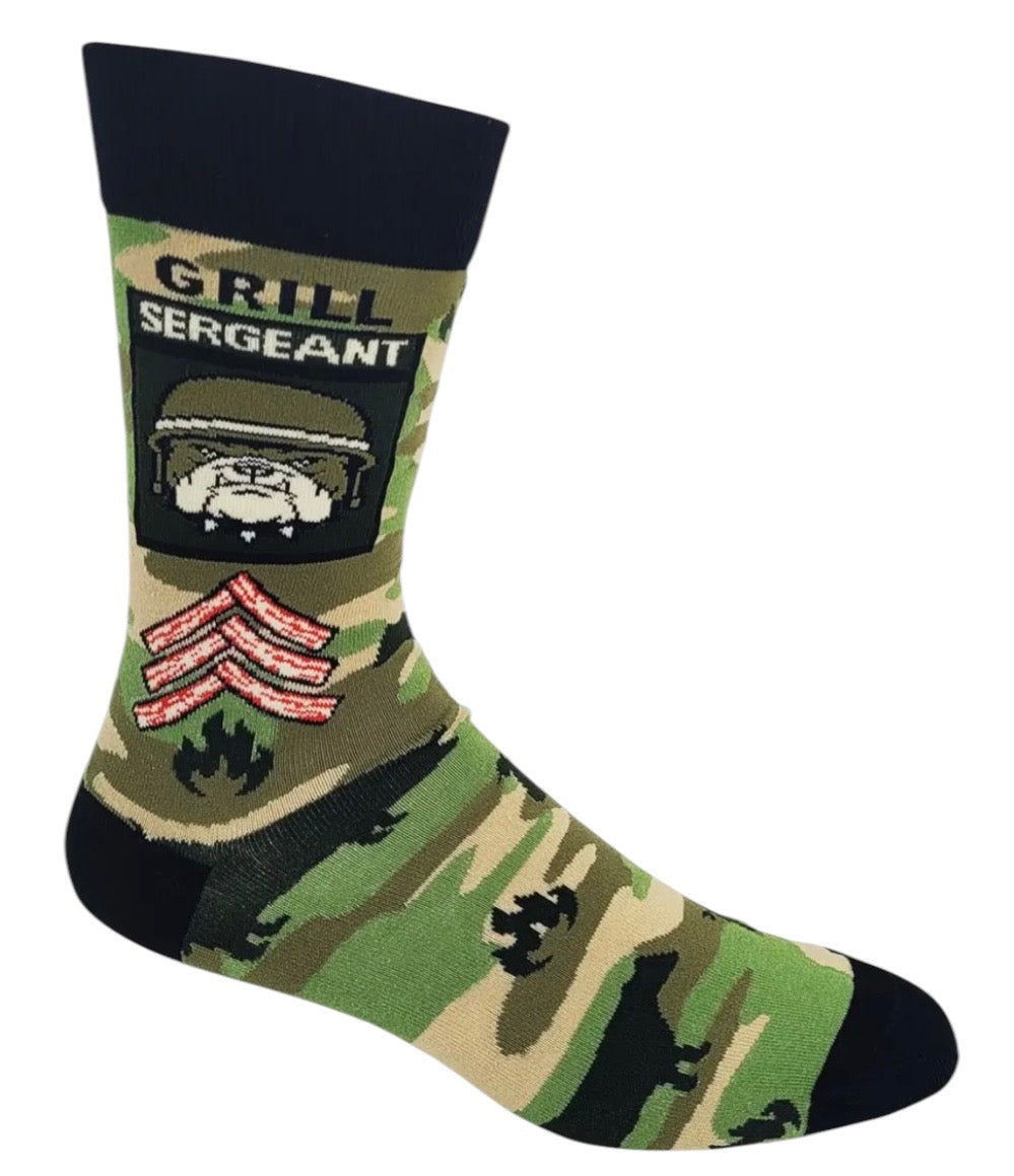 GRILL SERGEANT Men’s BBQ Socks Fabdaz Brand