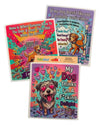 FUNNY DOG SAYINGS Set Of 3 Swedish Dishcloths ‘MY DOG THINKS I’M A F*CKING DELIGHT’