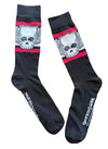 THE SIMPSONS Men's HALLOWEEN BART’S SKULL SOCKS - Novelty Socks And Slippers