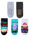 SOUTH PARK LADIES 5 PAIR OF NO SHOW SOCKS TOWLIE ‘GIRLS RULE WOMEN ARE FUNNY GET OVER IT’ - Novelty Socks for Less