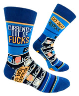 CURRENTLY OUT OF FUCKS Men’s Socks Fabdaz Brand ‘Do Not Restock’