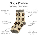 BLACK DACHSHUND Dog Adult Unisex Socks By E&S Pets Choose Style
