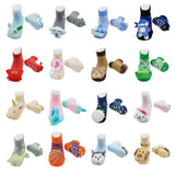 BOOGIE TOES Unisex Baby CLASSIC BUNNY RABBIT Rattle GRIPPER BOTTOM Socks By PIERO LIVENTI - Novelty Socks And Slippers