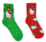 SANRIO HELLO KITTY CHRISMTAS Ladies 2 Pair Of Socks