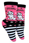 GROOVY THINGS Co. Brand Ladies I’M KIND… OF A BITCH Socks - Novelty Socks And Slippers
