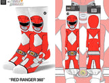POWER RANGERS Men’s Crew Socks ODD SOX Brand (Choose Ranger)