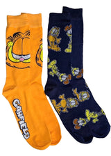 GARFIELD & ODIE Men’s 2 Pair Of Socks - Novelty Socks And Slippers