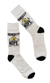 DESPICABLE ME Men’s Minions Socks ‘HUNGRY? NOPE NOT SHARING’ - Novelty Socks And Slippers