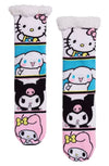 SANRIO HELLO KITTY Ladies Sherpa Lined Gripper Bottom Slipper Socks - Novelty Socks And Slippers