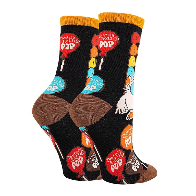 TOOTSIE ROLL POP Ladies Socks MR. OWL Oooh Yeah Brand 'POPS POPS POPS POPS'