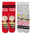 PEANUTS CHARLIE BROWN Men’s 2 Pair Of VALENTINES DAY Socks ‘YOU’RE MY #1’ - Novelty Socks And Slippers