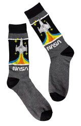 NASA Men's SPACE SHUTTLE Socks - Novelty Socks And Slippers