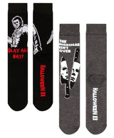 HALLOWEEN II Men’s 2 Pair Of MICHAEL MYERS Socks (CHOOSE FROM 8 STYLES)
