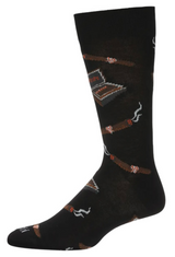 Memoi Brand Men’s CIGAR Socks (Choose Color) - Novelty Socks And Slippers