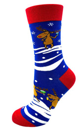 Fabdaz Brand Ladies CHRISTMAS Socks ‘YOU KNOW DASHER & DANCER & PRANCER & VIXEN WHISKEY & TEQUILA & VODKA & BLITZEN - Novelty Socks And Slippers