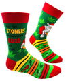 FABDAZ Brand Men’s CHRISTMAS MARIJUANA Socks ‘FOR THE STONERS WHO WERE GOOD ALL YEAR’ - Novelty Socks And Slippers