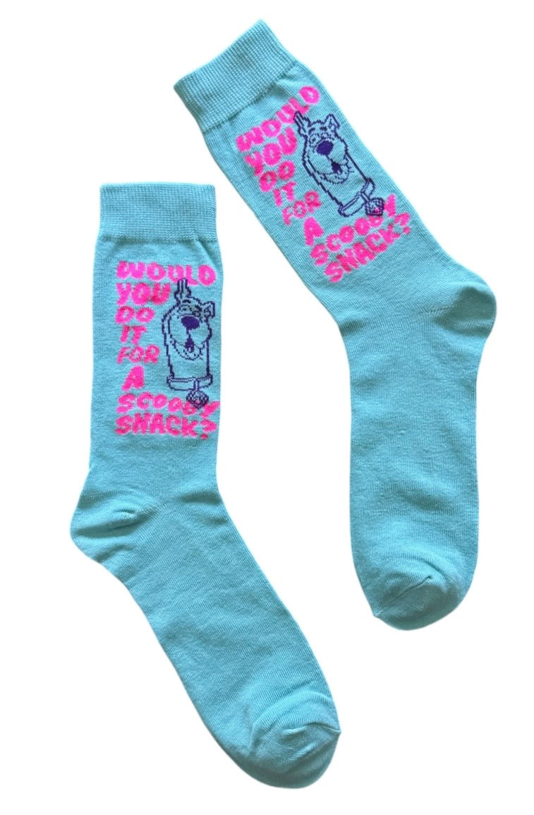 SCOOBY-DOO Men’s Crew Socks ‘Would You Do It For A Scooby Snack?’