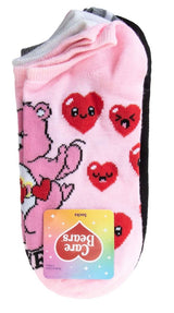 CARE BEARS Ladies 5 Pair Of VALENTINES DAY No Show Socks ‘TRUE LOVE’ - Novelty Socks And Slippers