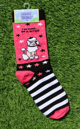 GROOVY THINGS Brand Ladies I’M KIND… OF A BITCH Socks - Novelty Socks And Slippers
