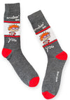 RUGRATS Men’s CHUCKIE VALENTINES DAY Socks ‘CRUSHIN’ ON YOU’ - Novelty Socks And Slippers