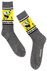 SPONGEBOB SQUAREPANTS Men's Socks ‘ADULT-ISH’ - Novelty Socks And Slippers