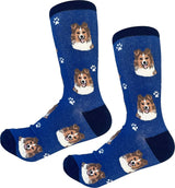 SHETLAND SHEEPDOG (SHELTIE) Adult Unisex Socks By E&S Pets Choose Style