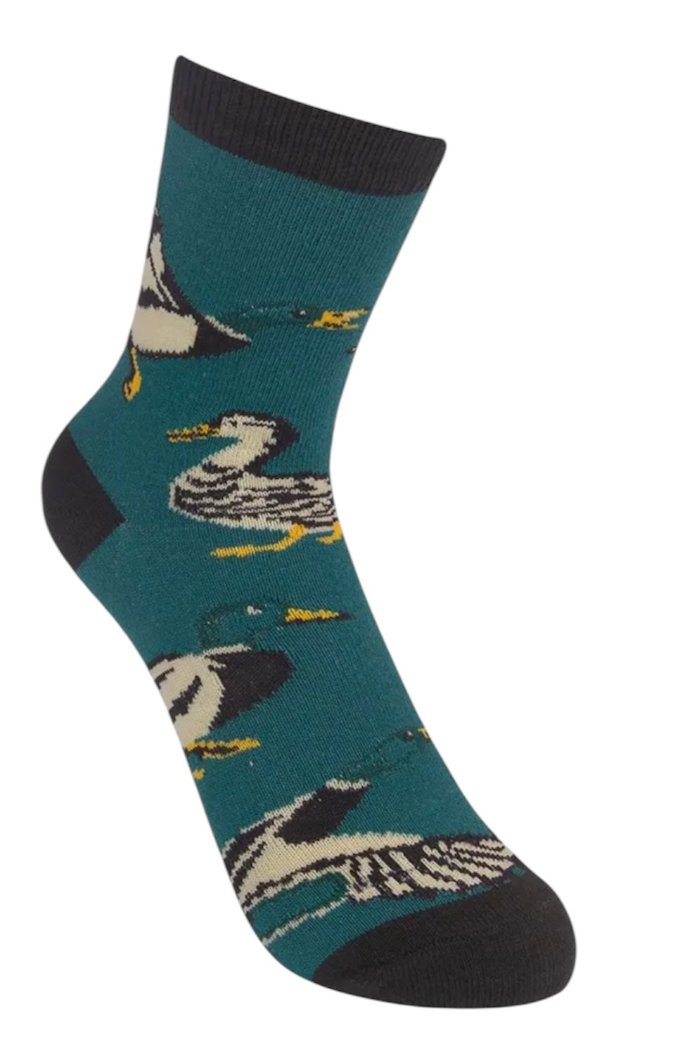 MALLARD DUCK Unisex Kids Socks Funatic Brand Ducks All Over - Novelty Socks And Slippers