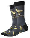 RECLINED TROPHY HUSBAND Men's Socks SOCK HARBOR Brand - Novelty Socks And Slippers
