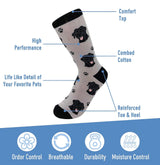 BLACK LABRADOR Dog Adult Unisex Socks By E&S Pets Choose Style