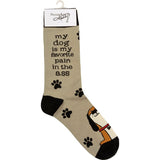 MY DOG IS MY FAVORITE PAIN IN THE ASS Adult Unisex Socks PRIMITIVES BY KATHY Brand