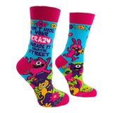 DON’T HIDE YOUR CRAZY PARADE IT DOWN THE STREET Ladies Socks Fabdaz Brand