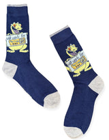 NICKELODEON RUGRATS Men’s REPTAR Socks ‘WILL WORK FOR REPTAR BAR’ - Novelty Socks And Slippers