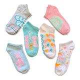 CHARMS SWEET & SOUR POPS Ladies 6 Pair Of Low Show Socks Junior Mints, Dots