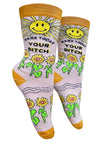 GROOVY THINGS CO. Brand Ladies MAKE TODAY YOUR BITCH Socks - Novelty Socks And Slippers