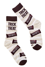 HERSHEY’S CHOCOLATE CANDY BAR MEN’S SOCKS 'TRICK OR TREAT' COOL SOCKS BRAND - Novelty Socks And Slippers