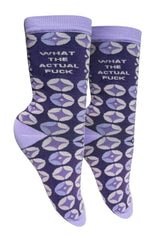 WHAT THE ACTUAL FUCK Ladies Socks GROOVY THINGS Brand - Novelty Socks And Slippers