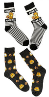 GARFIELD & ODIE Men’s 2 Pair of Socks GARFIELD & HAMBURGERS ‘ALWAYS HANGRY’ - Novelty Socks And Slippers