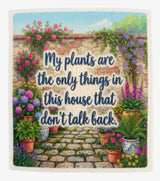 PLANT LOVER Set Of 3 Swedish Dishcloths ‘CRAZY PLANT LADY IS AN UGLY TERM, I PREFER BOTANICAL BITCH’