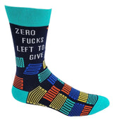 ZERO FUCKS LEFT TO GIVE Men’s Socks FABDAZ Brand