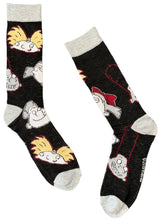 HEY ARNOLD MEN’S SOCKS WITH GERALD JOHANNSEN, HELGA & HAROLD BERMAN - Novelty Socks And Slippers