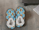 YELLOW LABRADOR DOG Ladies Non-Slip SLIPPERS COMFIES BRAND By E&S Pets - Novelty Socks And Slippers