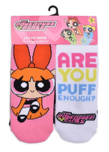 POWEPUFF GIRLS Ladies 10 Pair Of Ankle Socks 'ARE YOU PUFF ENOUGH' - Novelty Socks And Slippers