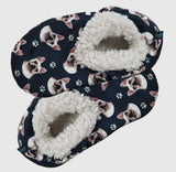 FRENCH BULLDOG Ladies Non-Skid SLIPPERS Comfies Brand - Novelty Socks And Slippers