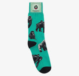 GORILLA Adult Unisex Socks FUNATIC Brand GORILLAS All Over - Novelty Socks And Slippers